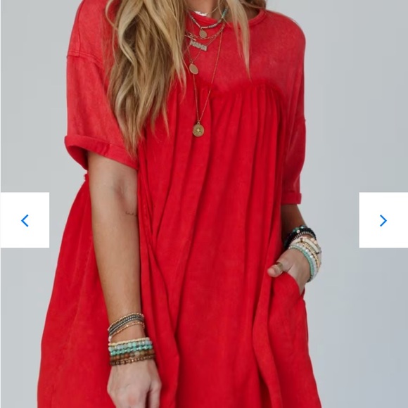 Three bird nest red mini dress - Picture 2 of 6